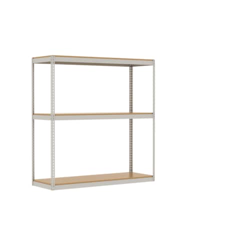 Borroughs Pebble Rivet-Span Record Strage Unit with Decking, 3 Beam Levels, 72"H x 69"W x 15"D B6915DR36-F604